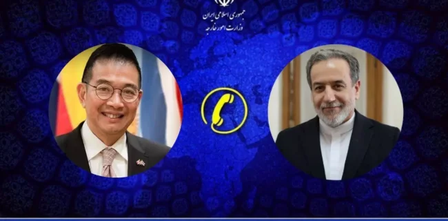 گفتگوی تلفنی وزرای امور خارجه جمهوری اسلامی ایران و تایلند