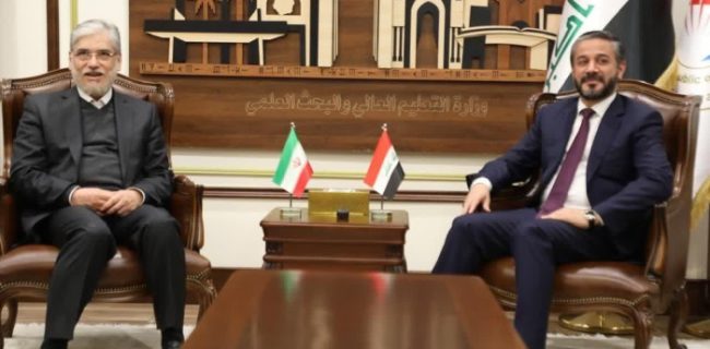وزیر علوم کشورمان با وزیر علوم عراق در بغداد دیدار و گفت‌وگو کرد