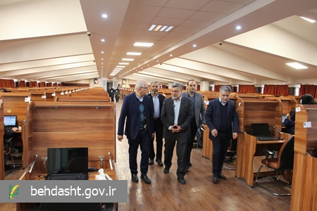 بازدید دکتر ظفرقندی از آزمون فوق تخصص پزشکی