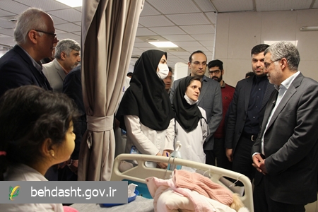 بازدید سرزده دکتر ظفرقندی از بیمارستان مرکز طبی کودکان تهران